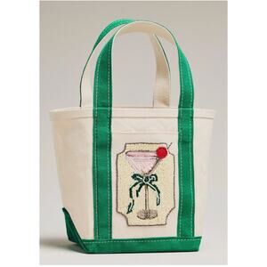 Anthropologie The Hartley Canvas Tote Cosmo Martini